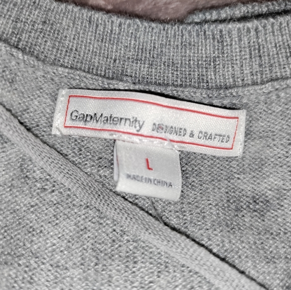 🆕Gap Maternity | Striped V-Neck Sweater Size L - Picture 6 of 10